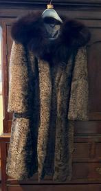 Vintage bontjas met nertskraag, Ophalen of Verzenden, Gedragen, Maat 38/40 (M), Bruin