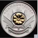 Canada - 25 Cents Poppy Gold Plated Proof Sterling Silver, Verzenden, Noord-Amerika, Losse munt, Goud