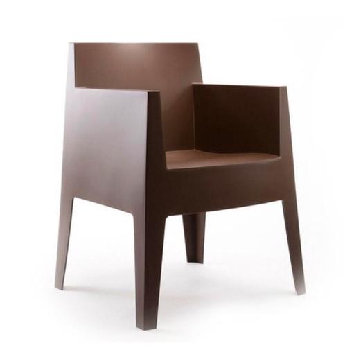 6x philippe starck driade toy stoel bruin incl kussens, Huis en Inrichting, Stoelen, Gebruikt, Vijf, Zes of meer stoelen, Kunststof