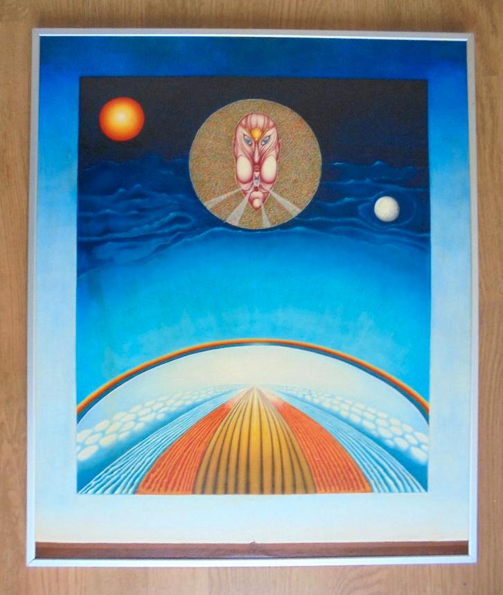 Paul Dekker.1942-2014.Zeer gedetailleerd, uniek schilderij., Antiek en Kunst, Kunst | Schilderijen | Klassiek, Ophalen