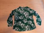 Groene blouse met witte bloemen maat L WE, WE, Maat 42/44 (L), Ophalen of Verzenden, Gedragen