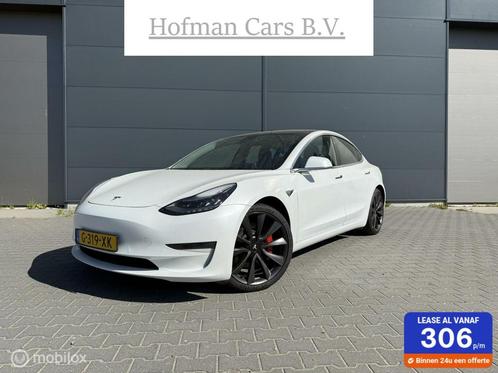 Tesla Model 3 Performance AWD Dual Motor 75 kWh Pearl White, Auto's, Tesla, Bedrijf, Te koop, Model 3, 4x4, ABS, Adaptive Cruise Control