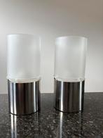 2 lampjes op olie, Ophalen, Gebruikt, Glas, Modern