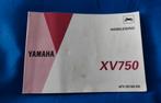 Instructieboekje Yamaha XV 750 Virago, Auto diversen, Ophalen of Verzenden