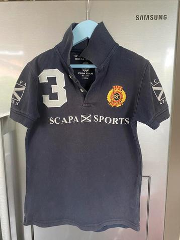 Scapa Sports polo donkerblauw maat 8 jaar beschikbaar voor biedingen