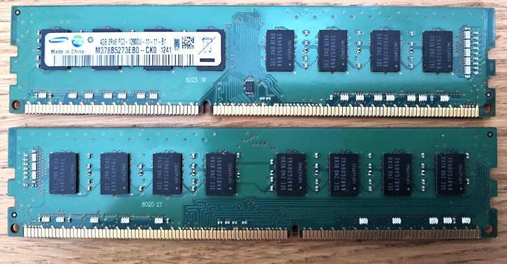 8GB 2Rx8 PC3-12800U Samsung M378B5273EB0-CK0 PC Ram, Computers en Software, RAM geheugen, Zo goed als nieuw, Desktop, 8 GB, DDR3