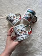 Set van 3 vintage kerst mokken, Ophalen of Verzenden, Zo goed als nieuw, Overige stijlen, Kop(pen) en/of Schotel(s)