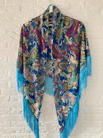 ‘Kimono’ Sjaal stola met prachtige Paisley Print beschikbaar voor biedingen