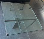 HANK KWINT Salontafel Vierkant - Modern Design KW-1 MARBLE -, Huis en Inrichting, Tafels | Salontafels, Gebruikt, Vierkant, Glas