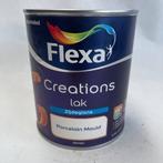 Flexa Creations Lak Verf Porcelain Mould Wit Zijdeglans 750m, Doe-het-zelf en Verbouw, Verf, Beits en Lak, Flexa, Flexa, Wit, Nieuw