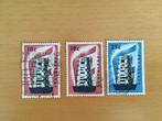 Europa Steiger 3x NVPH 681 en 682    Gestempeld, Ophalen of Verzenden, Na 1940, Gestempeld