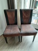 2 eetkamer stoelen, Ophalen, Gebruikt, Twee, Bruin