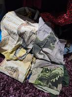 Te koop 2 Eenpersoons dekbedovertrekken dino dinosaurus, Ophalen of Verzenden, Blauw, Jongetje, Dekbedovertrek