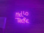 Led Neon Hello there, Huis en Inrichting, Lampen | Wandlampen, Ophalen of Verzenden, Zo goed als nieuw