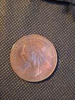 Zeldzame Britse One Penny 1900 - Koningin Victoria, Ophalen of Verzenden, Brons, Losse munt