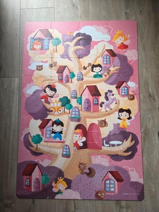 Janod Puzzel - Sprookjesboom, Kinderen en Baby's, Speelgoed | Kinderpuzzels, Ophalen of Verzenden