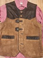 Trachten leren gilet vest 50 overhemd oktoberfeest Tiroler, Kleding | Heren, Ophalen, Gedragen, Maat 48/50 (M), Solo