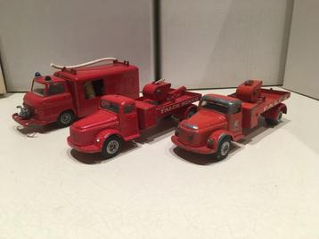 3 x volvo tekno 436 tow truck & 459 fire engine 