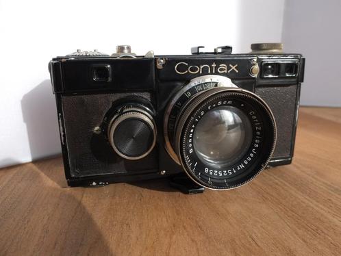 ✅ 📸 Contax 1 d , 1933 & Carl Zeiss Sonnar 5 cm F2 , 1934, Audio, Tv en Foto, Fotocamera's Analoog, Gebruikt, Spiegelreflex, Overige Merken