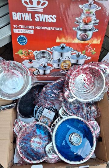 Royal Swiss 16delig Pannenset (nieuw) beschikbaar voor biedingen