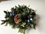 bloemenkrans, kaarsenring, kerstversiering, Ophalen of Verzenden, Zo goed als nieuw