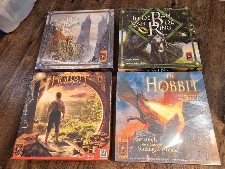 de hobbit & in de ban van de ring 4x bordspel, Hobby en Vrije tijd, Gezelschapsspellen | Bordspellen, Nieuw, Ophalen of Verzenden