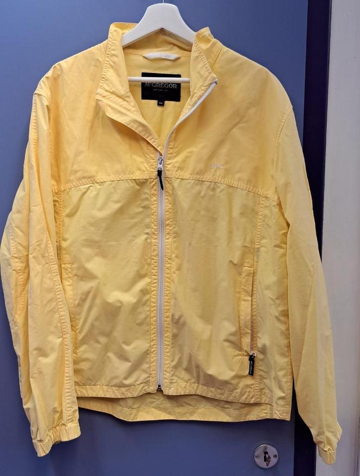 McGregor geel sportief jack zomerjas– maat 54 art 48568, Kleding | Heren, Jassen | Zomer, Zo goed als nieuw, Maat 52/54 (L), Geel