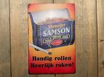 Reclamebord Samson Halfzware Shag 20x30, Ophalen of Verzenden, Zo goed als nieuw, Reclamebord