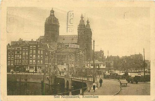 (380-266-013) Amsterdam Sint Nicolaaskerk, Verzamelen, Ansichtkaarten | Nederland, Noord-Holland, Verzenden