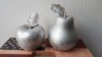 Woondeco appel en peer zilver kleur., Huis en Inrichting, Ophalen of Verzenden, Zo goed als nieuw, N.v.t, N.v.t