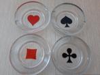 4 mini asbakken met harten, ruit, aas, schoppen motief NIEUW, Ophalen of Verzenden, Nieuw, Asbak