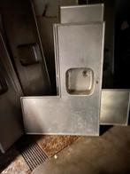 Rvs keukenblad hoekblad 110 x 150cm, Ophalen