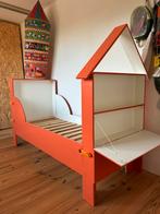 Peuterbed | Kinderbed met huisje en bureautje | incl. Matras, Ophalen, Gebruikt, 70 tot 85 cm, 140 tot 160 cm