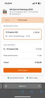 2 Tickets Dam tot Damloop 13U45, Twee personen