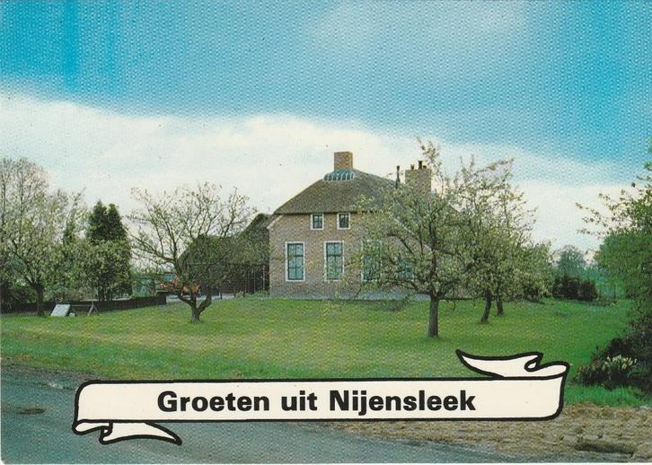 NIJENSLEEK Boerderij Groeten, Verzamelen, Ansichtkaarten | Nederland, Gelopen, Drenthe, 1980 tot heden, Verzenden