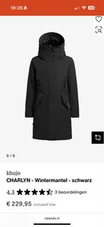 Khujo Dames Jas Zwart - Maat M, Kleding | Dames, Ophalen, Zo goed als nieuw, Maat 38/40 (M), Zwart