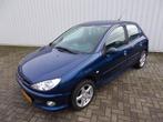 Peugeot 206 1.4 Air-line 3 HB Airco (bj 2005), Auto's, Voorwielaandrijving, Stof, 4 cilinders, Blauw