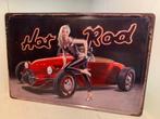 HOT ROD Metal Sign - PinUP - 20x30 cm - Reliëf bord, Ophalen of Verzenden, Nieuw