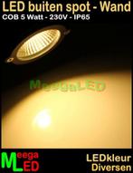 LED tuin lamp spot wandlamp tuinspot ledspot 5W 230V Warmwit, Huis en Inrichting, Lampen | Spots, Led, Metaal of Aluminium, Nieuw