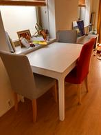 Tafel voor 6 - 8 personen 80 x 120 cms extendable to 180 cms, Huis en Inrichting, Tafels | Eettafels, Ophalen, Gebruikt, 100 tot 150 cm