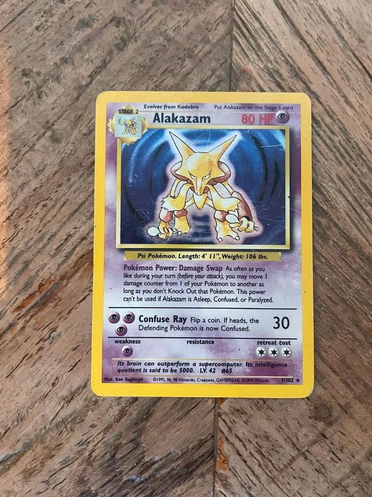 Alakazam Base set, Hobby en Vrije tijd, Verzamelkaartspellen | Pokémon, Ophalen of Verzenden