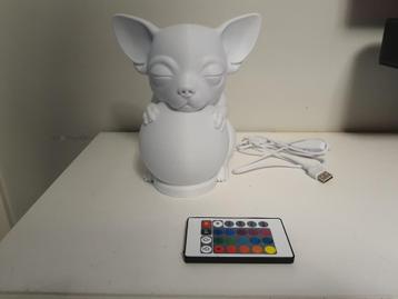 nieuwe schattige chihuahua led lamp met rgb kleuren beschikbaar voor biedingen