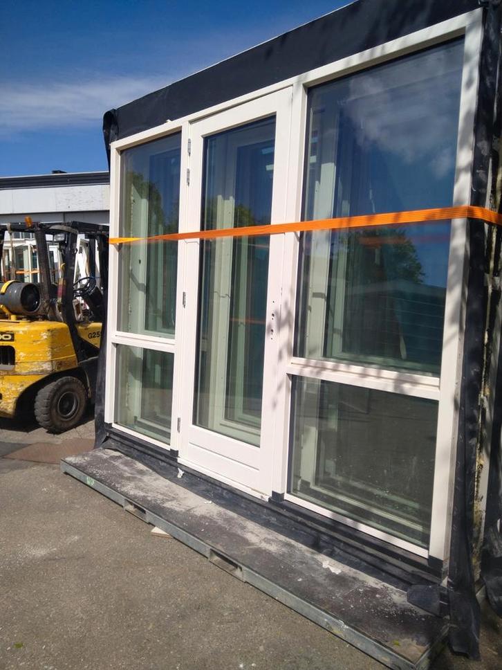 Kozijn met deur en zijlicht, Doe-het-zelf en Verbouw, Deuren en Horren, Nieuw, Buitendeur, 215 cm of meer, 120 cm of meer, Glas