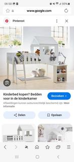 Hoogslaper met huisje meisjesbed bureau, Kinderen en Baby's, Kinderkamer | Stapelbedden en Hoogslapers, Ophalen, Zo goed als nieuw