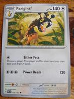 Pokemonkaart Farigiraf 155/193, Ophalen of Verzenden, Zo goed als nieuw, Losse kaart