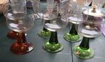 roemer wijnglazen 4 groene en 2 bruine, Antiek en Kunst, Antiek | Glas en Kristal, Ophalen