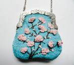 antiek beursje met zilveren beugel, Antiek en Kunst, Ophalen of Verzenden, Zilver