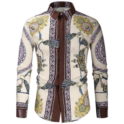 Heren barok overhemd 24 luxe gouden shirt klassiek classic, Kleding | Heren, Overhemden, Nieuw, Verzenden