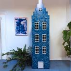 Grachten huis kast beschilderd door kunstenaar uniek, Ophalen of Verzenden