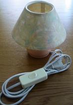 Royal kleine tafellamp keramiek bloemmotief zalm, Huis en Inrichting, Ophalen of Verzenden, Zo goed als nieuw, Stof, Minder dan 50 cm